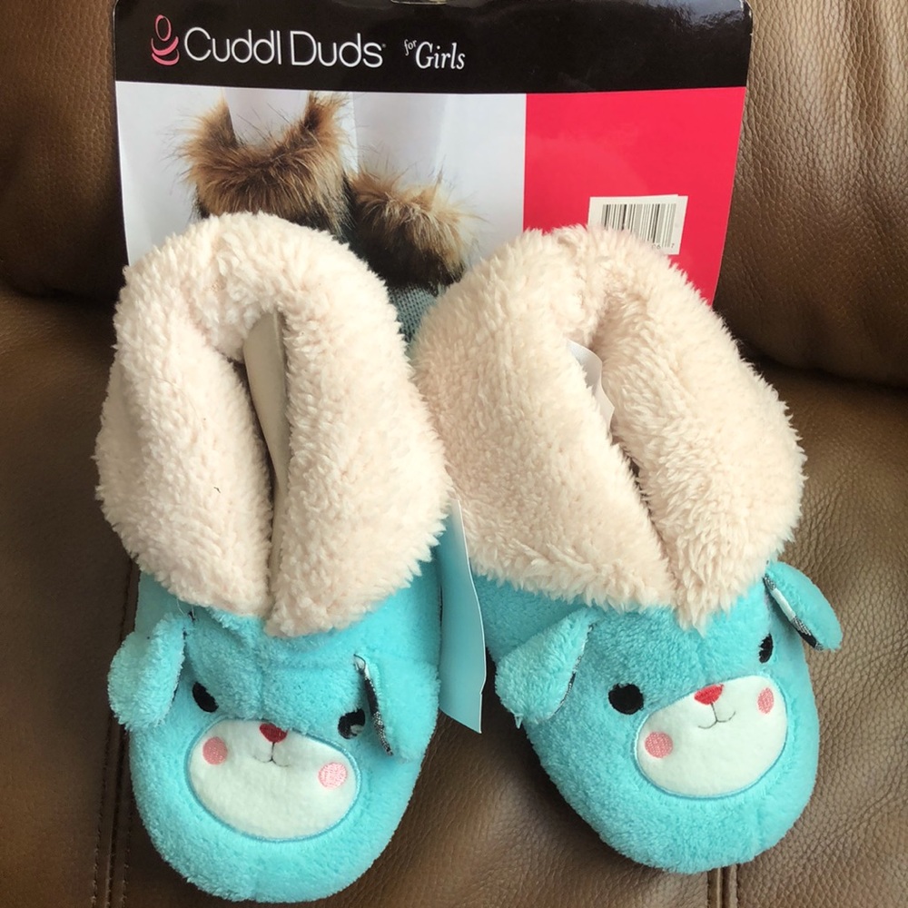 New Cuddl Duds Slippers for girl with Comfort foam size11/12